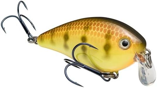 Strike King (HCKVDS1.5SH-650 KVD 1.5 Shallow Squarebill Fishing Lure, 650 - Chartreuse Perch, 3/8 oz, Black Nickel Hooks