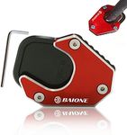 BAIONE Motorcycle Kickstand Pad Extender Foot Side Stand Extension Pad Support Plate Replacement for Honda CRF250 Rally CRF250L 2017 2018 2019 Red