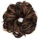 Sheetal Traders Messy Hair Bun Extensions Chignons Hair Hair Scrunchie Scrunchy Updo Hairpiece Hair Extensions Ideal for Women Wedding & other Function