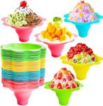 Alaeseje 100 PCS Snow Cone Cups,Flo