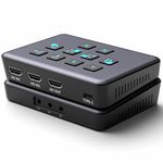 VIDEOCAST 2 Channel HDMI to USB 3.0 Video Capture Card Device with Loop Out Mixer for Live Streaming