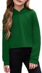 Arshiner Girl Sweatshirt Clothes Outfit Hoodies Christmas Clothing Dark Green Hoodie Clothes For Girls 8-10