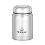 PE BIRDS from the house of peacocks Sambar Jar Pluto, 500 ML (Silver)