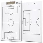 Murray Sporting Goods Dry Erase Coaches Clipboard | Double-Sided Dry Erase White Board (Soccer)