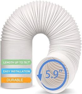 Air Conditioner Hose, Portable Exhaust Vent Hose with 5.9 Inch （6‘’） Diameter, Counterclockwise AC Hose Length to 80 Inch, Universal Replacement AC Vent Hose for LG and Many More Portable AC