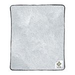 Northwest NFL Silk Touch Sherpa Throw Blanket - Soft & Fluffy - Great for Gamedays - 60" x 50" - Experience Ultimate Comfort (New Orleans Saints - Black)