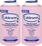 Caldesene Medicated Protecting Powder with Zinc Oxide & Cornstarch-Talc Free, 5 Ounce-2 Count