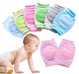 CPD Empire Baby Knee Pads for Crawling, Toddlers, Infant, Girl, Elbow Safety Protector, Stretchable Anti-Slip Padded Soft Cotton Breathable and Support Protector Knee for Kids (Multi-Color) (Apple)