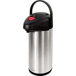 Stainless Steel AIR Pot Flask Tea Coffee Pump Action Vacuum Thermos (5 LTR Airpot Flask)