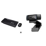 Logitech MK345 Wireless Combo + Logitech C920x HD Pro Webcam (Full HD 1080p/30fps)