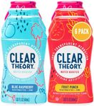 Clear Theory Water Flavoring Drops with Electrolytes, Water Enhancer Liquid Flavored Water Drink Mix, Hydration for Kids, Vegan, Gluten Free, Low Calorie, 6 Pack (Fruit Punch, Blue Raspberry & Watermelon Berry)