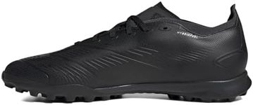 adidas Unisex Predator 24 League Low Turf Sneaker, Black/Carbon/Black, 9 US Men