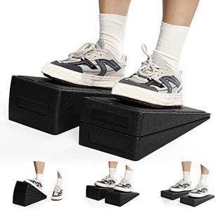 Yesland 3 Pcs Slant Board for Calf Stretching, 5 Adjustable Angles Foot Stretcher Incline Board, Non-Slip Foam Squat Wedge for Physical Therapy, Home Exercise
