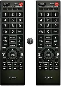 【Pack of 2】 Universal Remote Control for Toshiba TVs Replacement All Toshiba LCD LED 3D HDTV 4K UHD Smart TV Remotes