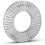 Nord-Lock Wedge Locking Washers - Steel (Delta Protekt) Washer, Vibration Resistant Safety Washers for M18 Bolts, with Zinc Flake Coating - Enlarged Outer Diameter Washers - 2 Pairs