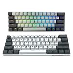 KRAKEN KEYBOARDS WOLF Edition Kraken Pro 60 | White & Grey 60% HOT SWAPPABLE Mechanical Gaming Keyboard for Gaming On PC, Xbox, Playstation & MAC (Wolf | Silver Switches)