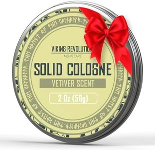 Viking Revolution Vetiver Mens Solid Cologne Men 2 Oz - Men Solid Perfume with Vetiver Cologne for Men - Balm Cologne for Mens Cologne Balm Travel Cologne Wax (1 pack, Vetiver)