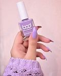 BAD COMPANY Nail Polish 10ml, No Toxin Nail Lacquer, Long Lasting, Chip Resistant, Vegan, Quick Dry & Cruelty-Free Nail Paint - Believer 76 (Lilac Nail Polish)