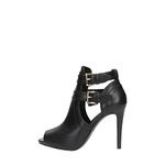 Michael Kors Women's Shoe Heel Boots Blaze Open Toe Bootie 40T7BLHE5L Black New