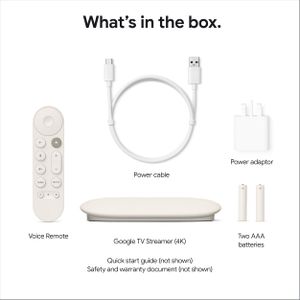 Google TV 4K Streaming Device, 32GB – Porcelain