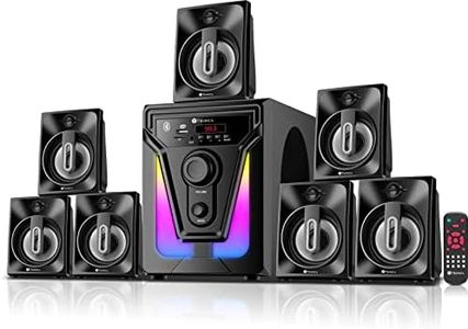 TRONICA PS07 Premium Series 7.1 Digital 60W Bluetooth Home Theater System PenDrive FM Aux TV Compatible with All Function Remote