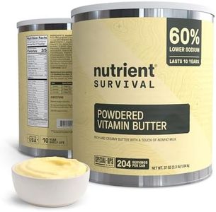 Nutrient Survival Vitamin Butter Powder, Freeze Dried Prepper Supplies & Emergency Food Supply, 16 Essential Nutrients, Soy & Gluten Free, Shelf Stable Up to 10 Years, One Can, 204 Servings