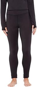 Terramar Women's Standard Legacy Genesis Thermal Pants, Onyx, X-Small