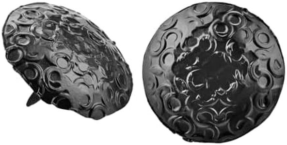 50 Pack 1.5" Large Round Head Clavos Decorative Nails – Black – Handmade Rustic Round Fasteners for Farmhouse Shutter, Faux Wood Beams, Barn Door, Shutters, and Gates – Ornamental Wood Accent