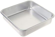 Nordic Ware Naturals Aluminum Commercial 8" x 8" Square Cake Pan, 8 by 8 inches, Silver (47500)