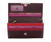 Visconti Soft Leather Rio Ladies Purse Style RFID Blocking R11 Plum Multi