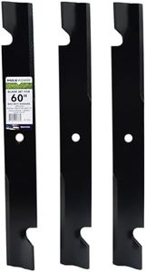 Maxpower 561136B 3-High Lift Blade Set for Many 60 in. Cut Exmark Mowers Replaces OEM #'s 633483, Bad Boy 038-2007-00, Toro 105771803