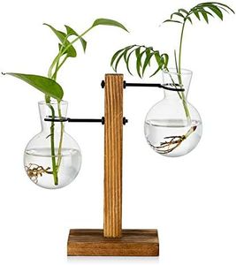 Plant Propagation Station Glass Terrarium: Glasseam Cute Propogation Stations Hydroponic Vase Bulb Planter for Indoor Plants Desktop Propagated Jars for Home Office Decor Birthday