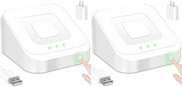 2 Packs Square Dock for Square Reader 2nd Generation, Holder Stand for Square Reader 2nd Generation, Smart Anti-Sleep Button, Anti-Slip Base Dock (Cable & Wall Charger, NO Reader