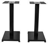 Rockville Pair RS21B 21 inch Steel Bookshelf Speaker/Studio Monitor Stands-Black V2