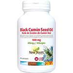 New Roots Herbal - Black Cumin Seed Oil 500mg, 60 Softgels - Nigella Sativa Black Cumin Seed Oil Organic Cold Pressed - Relieves Sneezing, Itchy Eyes, Stuffy Nose and Nasal Congestion