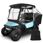 10L0L 4-Passengers Golf Cart Driving Enclosure for Club Car Precedent, Clear Window Rain Cover All Weather Waterproof Windproof Snowproof Storage Covers