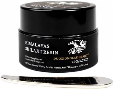 Himalayas Shilajit Resin - Pure Golden Grade | 100% Natural with 85+ Trace Minerals | Energy Boost & Immune Support for Men & Women | Lab Tested | 20g, 100 Servings