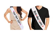 Hubops best mom ever ! Sash & best dad ever sash for Girls Birthday Party Decoration combo pack