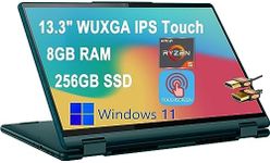 Lenovo Yoga 6 13 2-in-1 Laptop 13.3" WUXGA IPS Touchscreen (100% sRGB) AMD Hexa-Core Ryzen 5 5500U (Beats i7-10510U) 8GB RAM 256GB SSD Backlit Fingerprint HDMI USB-C Win11 Dark Teal + HDMI Cable