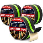 Unity Brand Pack OF 3 Anti Slip Grip Tape Non-Slip Traction Tapes With Glow In The Dark Reduce The Risk Of Slipping For Indoor Or Outdoor Stair Tread Step, Other Slippery Surfaces 2 Inch X16.4 Foot