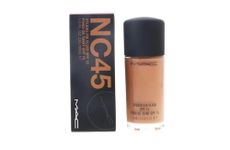 SPITEN MAC Studio Fix Professional Waterproof oil-free Longlasting Liquid 24-hour colour-true foundation Matte Finish For Women, Girls 30ML - Shine-Free Liquid Foundation (NC-45, 30 Ml)