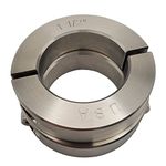 Coastal Shaft Collars - 1.50" Bore Diameter - Clamping Two Piece Shaft Collar - 303 Stainless Steel (2 Pack)