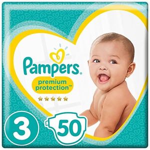 Pampers Premium Protection Size 3, 48 Nappies, 6-10 Kg