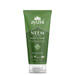 Ayumi Neem & Tea Tree Body Scrub, With Volanic Pumice & Ground Olive Seeds to Slough Away Dead Skin Cells, Blend of Oils to Help Nourish the Skin - 1 x 200ml