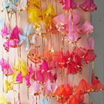 Gilehri Gota Net Hangings for Decoration (10 Pcs) | Mehndi Decoration Items for Marriage | Mehendi Decoration Items | Haldi Mehndi Decoration Items for Marriage | Wedding Decoration Items for Home