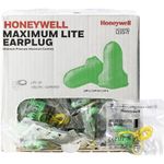 Howard Leight LPF-30 Max Lite Disposable Foam Corded Earplugs, Polyurethane Foam, Small, Yellow/Green (Pack of 100)