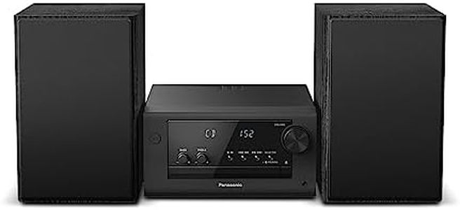 Panasonic SC-PM702EB-K Micro HiFi Compact Stereo System with FM / DAB / DAB + Radio, 80W 2-way Speaker, MP3 & CD Player, Bluetooth, USB, AUX-IN Auto Play, Black