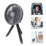 Dreambaby Pram Fan, Tripod Clip on Fan, Stroller Fan for Babies, Handheld Fan, Desk Fan, Portable Fan. Deluxe Smart-Grip Battery Tripod Fan. Cooling Fan for Stroller, Car Seat, Cot, Desk, Gym
