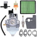 FitBest 16100-Z8B-901 BB76A A Auto Choke Carburetor with Air Filter Tune Up Kit for Honda GCV160LA0 GCV160LA1 HRR216K9 K10 K11 HRS216K5 K6 K7 Husqvarna HU700F HU700H Engine Lawn mowers