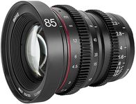 MEKE 85mm T2.2 Large Aperture Manual Focus 4K Cine Lens for Micro Four Thirds Mount Compatible with Olympus Panasonic Lumix Cameras G1 G2 G3 G5 GF3 GF5 GH1 GH2 GH3 GH4 GH5 GH6 GH7 and BMPCC 4K Zcam E2